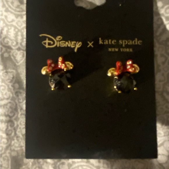 Kate spade Disney Parks Minnie mouse gem earrings studs - Picture 3 of 3